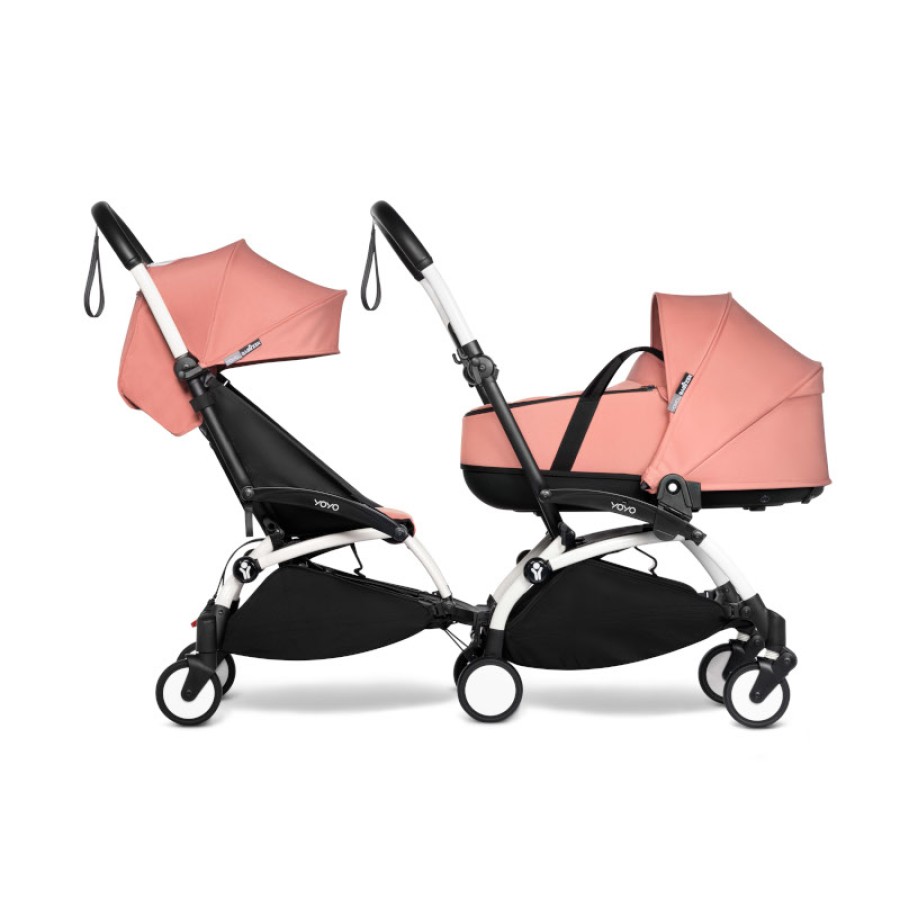 BABYZEN YOYO Connect λευκός σκελετός που μετατρέπει το διάσημο yoyo σε δίδυμο καρότσι Ginger