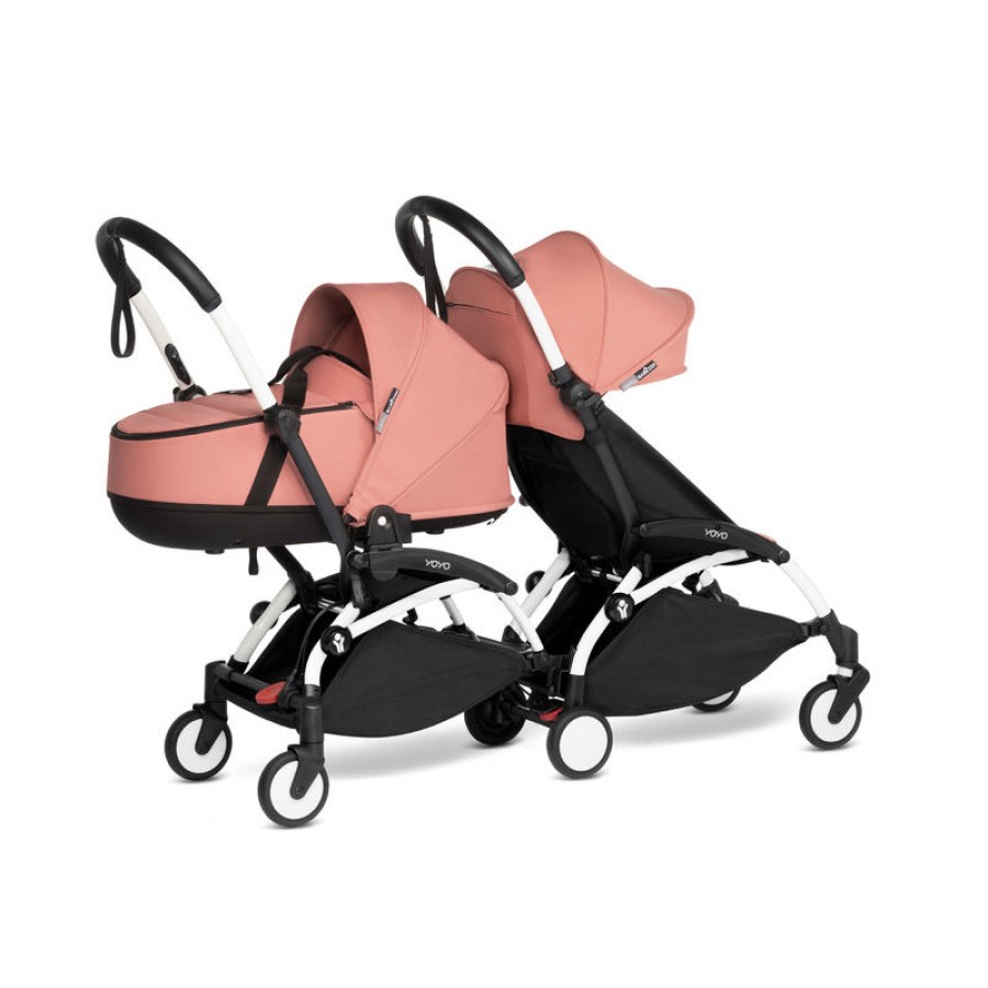 BABYZEN YOYO Connect λευκός σκελετός που μετατρέπει το διάσημο yoyo σε δίδυμο καρότσι Ginger