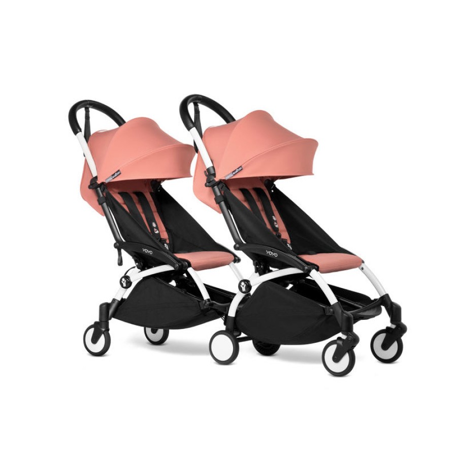 BABYZEN YOYO Connect λευκός σκελετός που μετατρέπει το διάσημο yoyo σε δίδυμο καρότσι Ginger