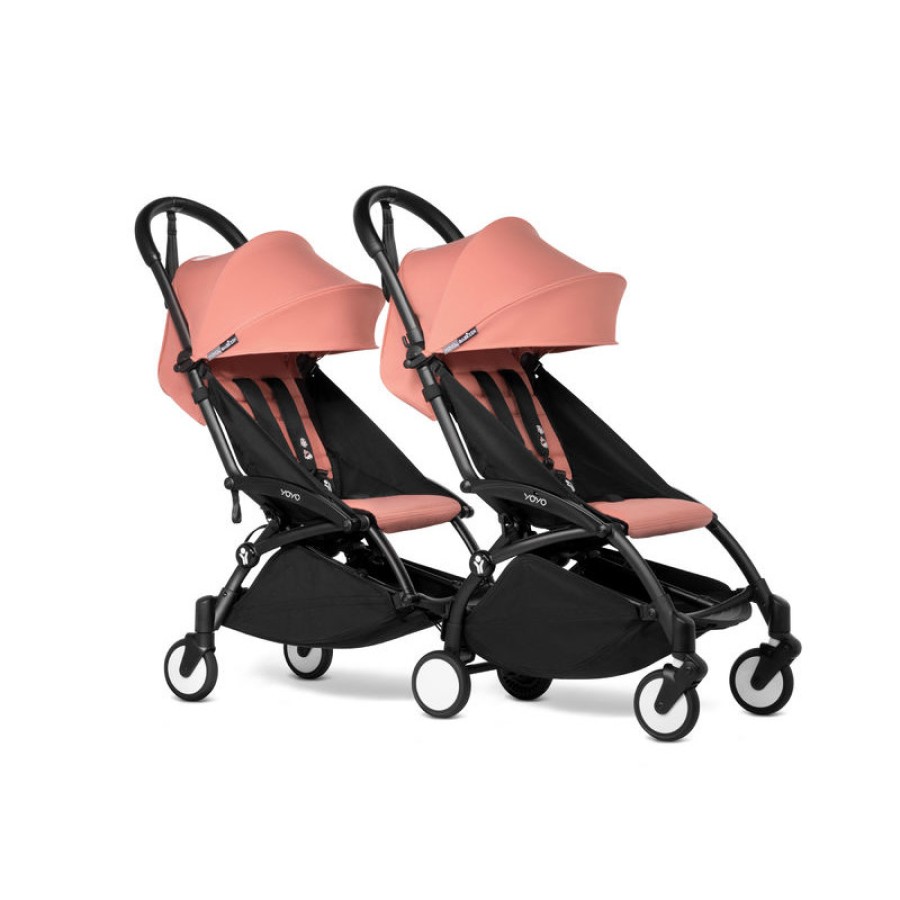 BABYZEN YOYO Connect  μαύρος σκελετός που μετατρέπει το διάσημο yoyo σε δίδυμο καρότσι Peppermint