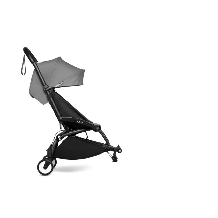 BABYZEN YOYO Connect  μαύρος σκελετός που μετατρέπει το διάσημο yoyo σε δίδυμο καρότσι Grey