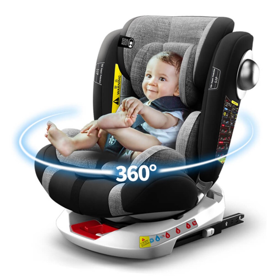 BEBESTARS Κάθισμα Αυτοκινήτου Isofix Macan 360°  Grey 920-189