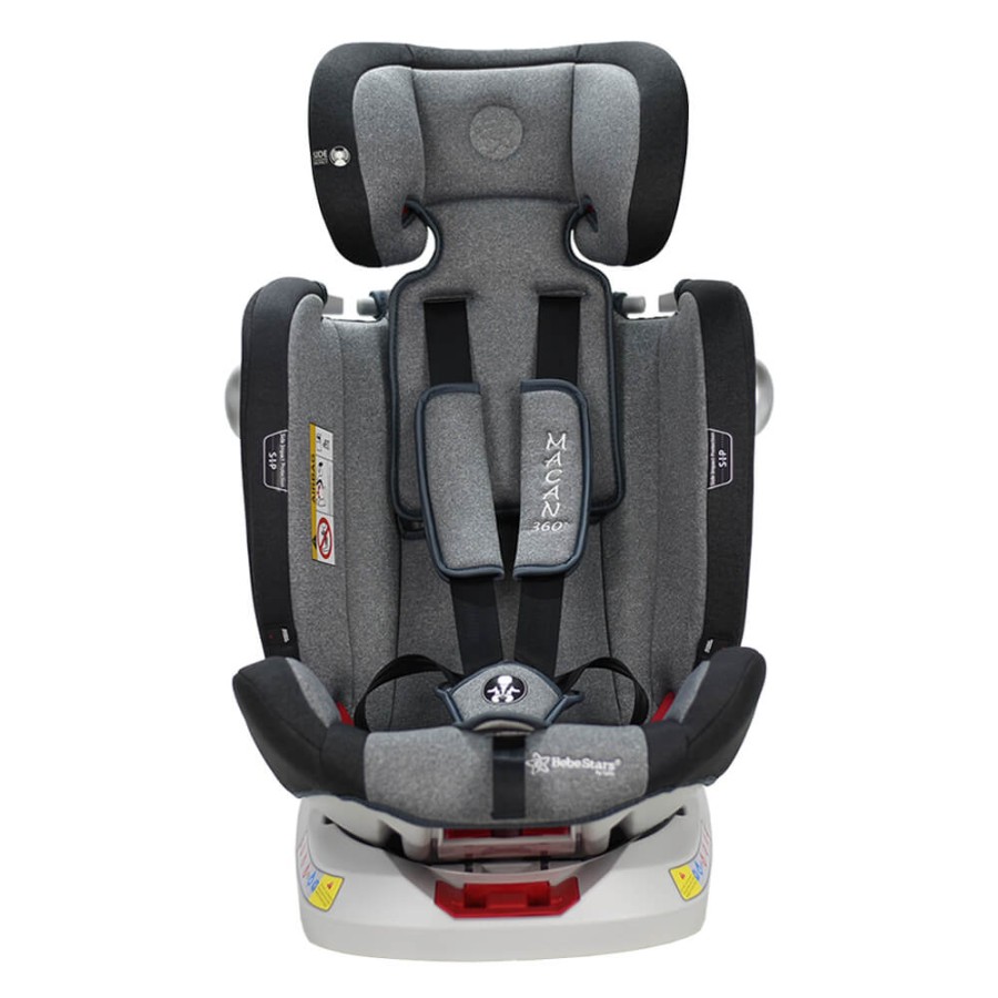 BEBESTARS Κάθισμα Αυτοκινήτου Isofix Macan 360°  Grey 920-189