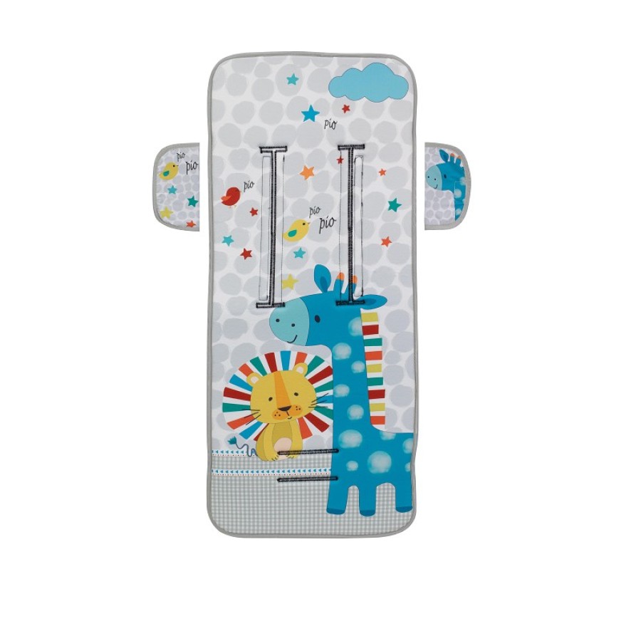 INTERBABY Στρώμα καροτσιού Αντι-Ιδρωτικό 84x34 UNIVERSAL, με επωμίδες  JUNGLA 0C052