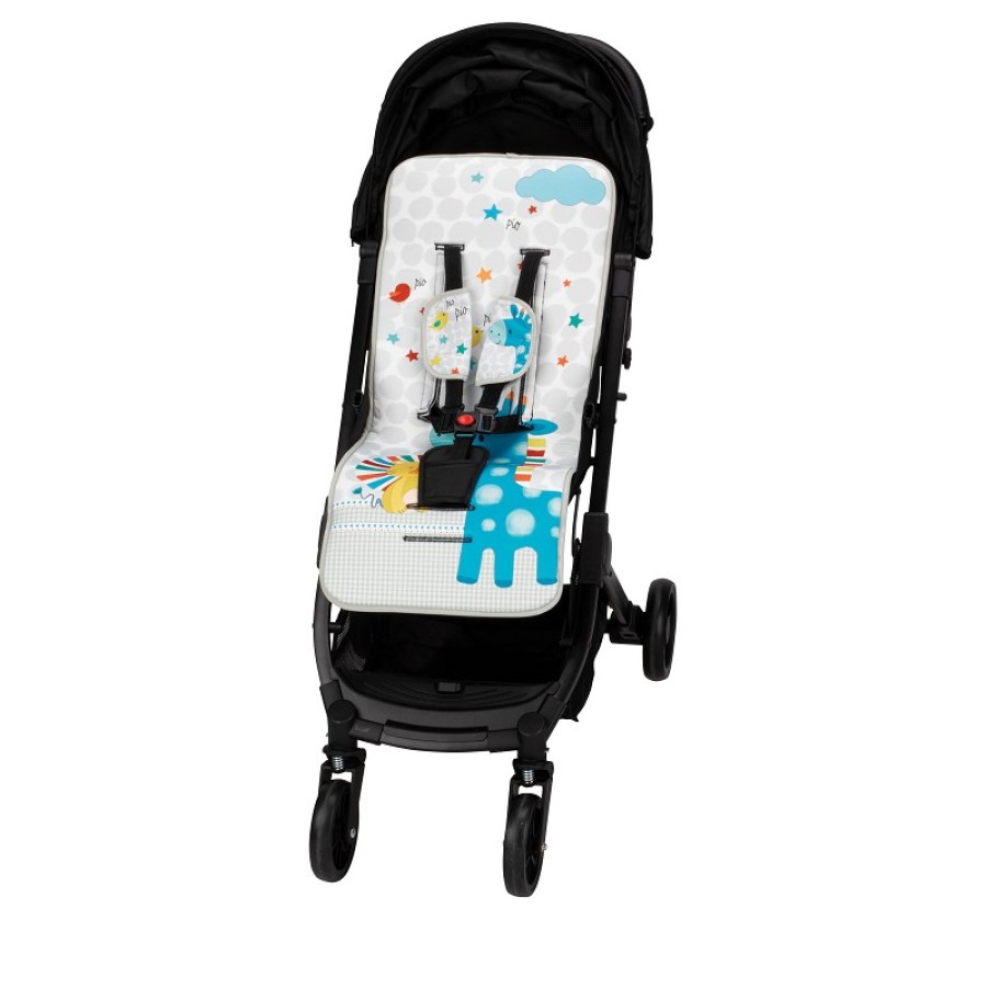 INTERBABY Στρώμα καροτσιού Αντι-Ιδρωτικό 84x34 UNIVERSAL, με επωμίδες  JUNGLA 0C052