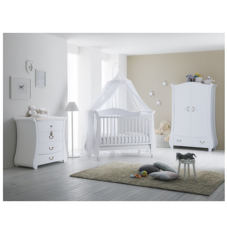 Βρεφικό κρεβατάκι - καναπές PALI Tulip Baby white