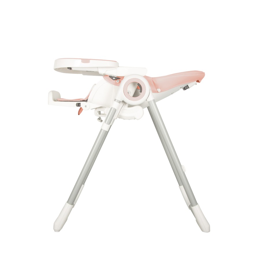 Baby Adventure Κάθισμα Φαγητού VIVA  2  Powder Pink ( οικολογικό δέρμα)