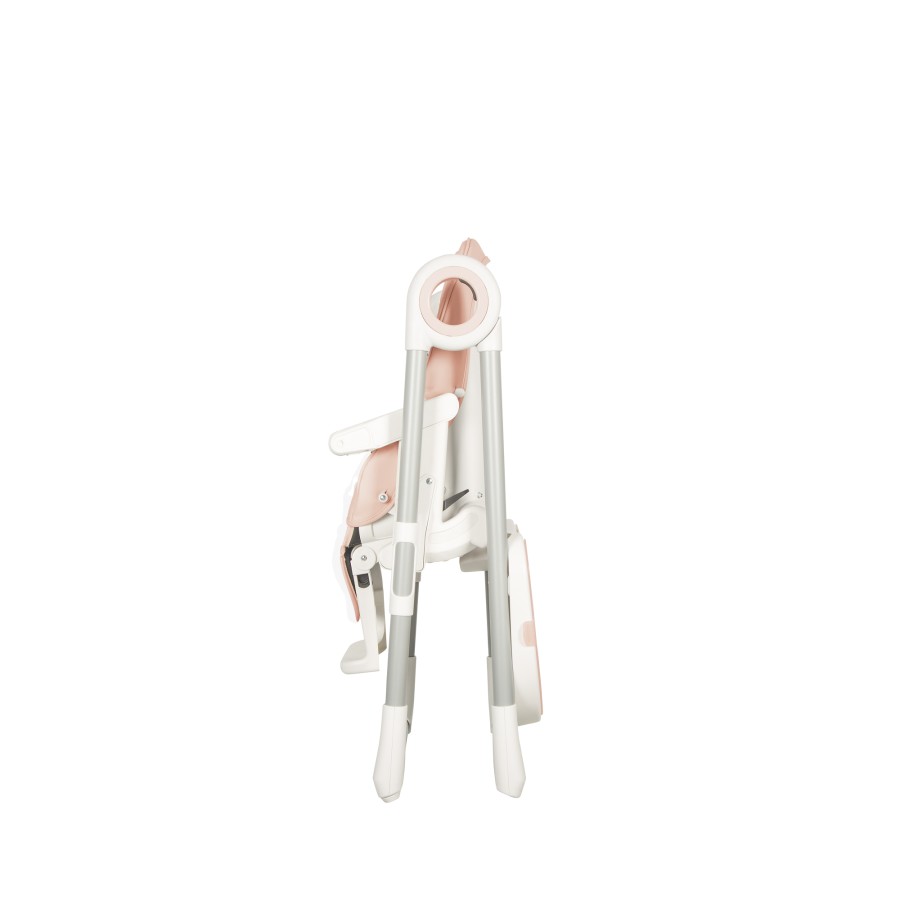 Baby Adventure Κάθισμα Φαγητού VIVA  2  Powder Pink ( οικολογικό δέρμα)