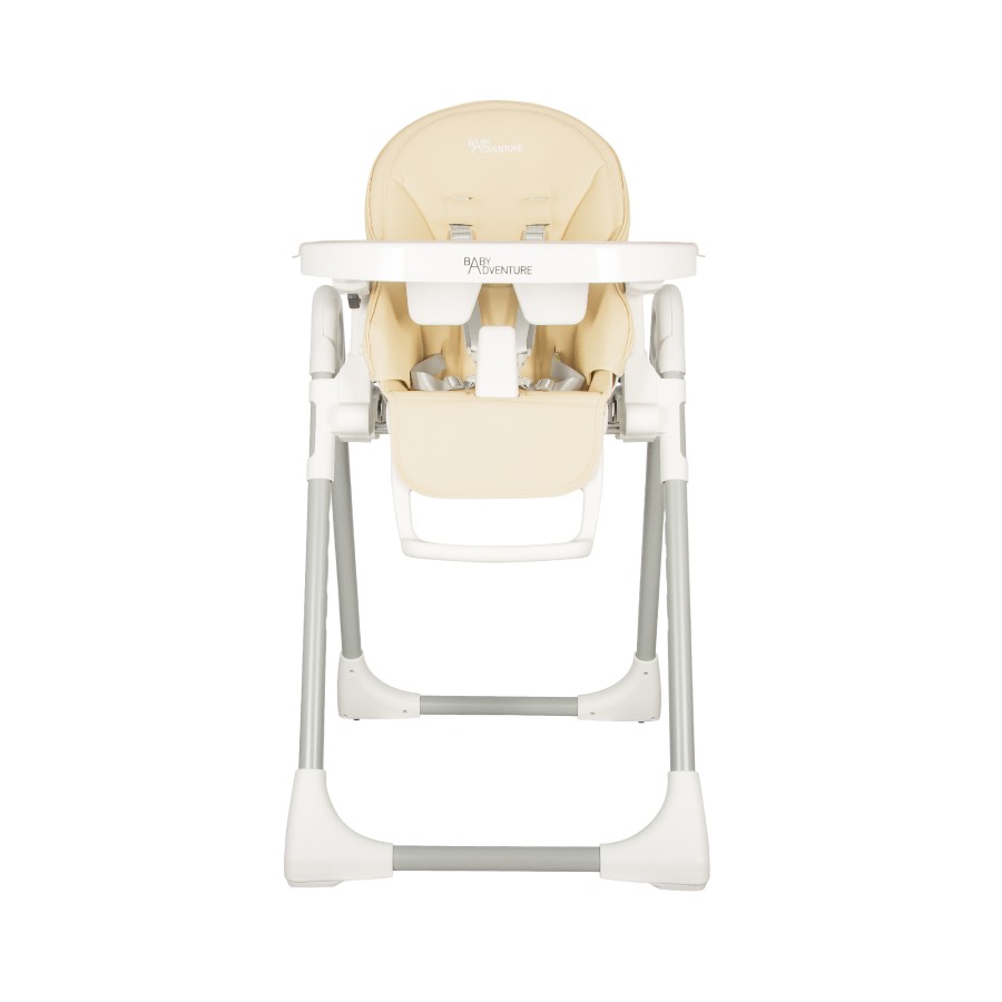 Baby Adventure Κάθισμα Φαγητού VIVA  2  Cream ( οικολογικό δέρμα)