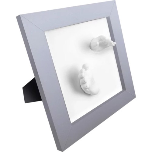 Dooky Happy Hands Κορνίζα με Αποτύπωμα 3D Deluxe Silver