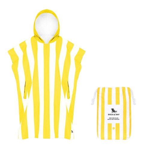 Dock & Bay Πόντσο Ενηλίκων QuickDry "Boracay Yellow"