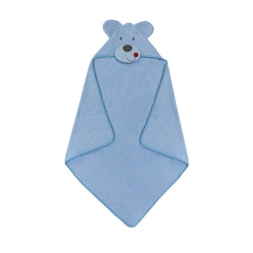 Interbaby Βρεφικό Μπουρνούζι Κάπα "Happy Bear" Azul