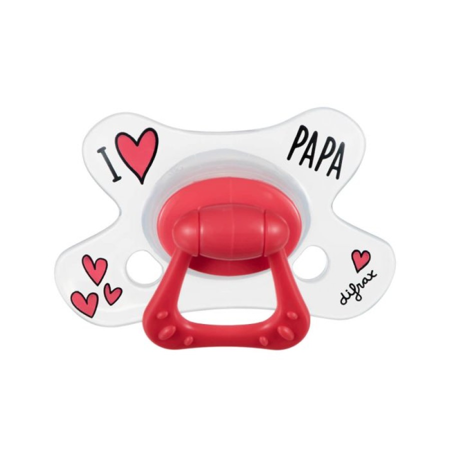 Difrax πιπίλα I Love Papa combi natural  18+
