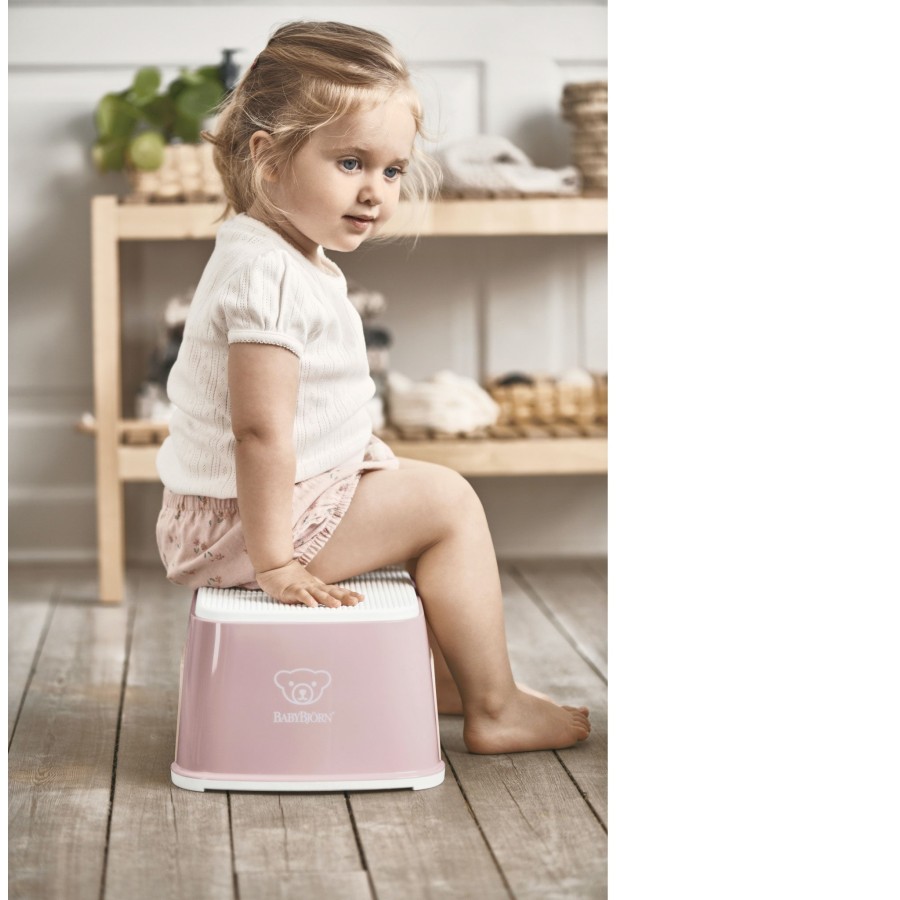 Babybjorn σκαλοπάτι μπάνιου Step Stool  Powder pink/White  061264