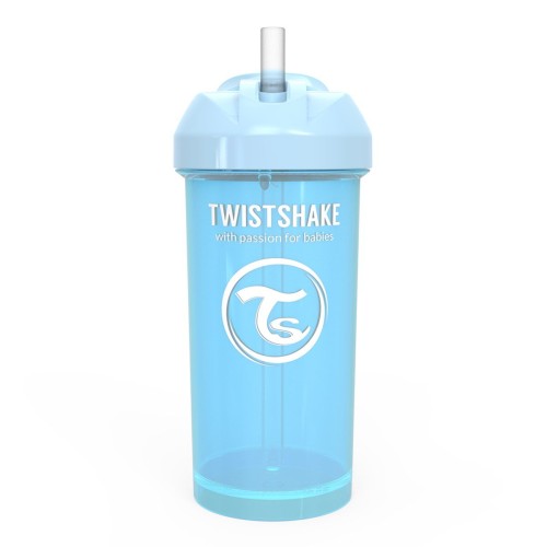 Twistshake Κύπελλο Straw Cup 360ml 6+ Μηνών Pastel Blue