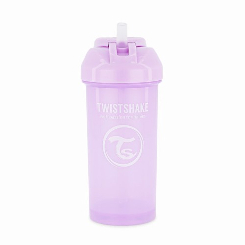 Twistshake Κύπελλο Straw Cup 360ml 6+ Μηνών Pastel Purple