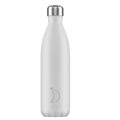 Ανοξείδωτος θερμός Chillys WHITE MATTE 750ML - 200402