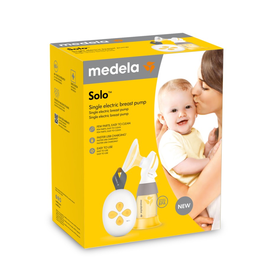 Medela Solo 2-Phase Expression Ηλεκτρικό Θήλαστρο Μονής Άντλησης με Επαναφορτιζόμενη Μπαταρία 101041612