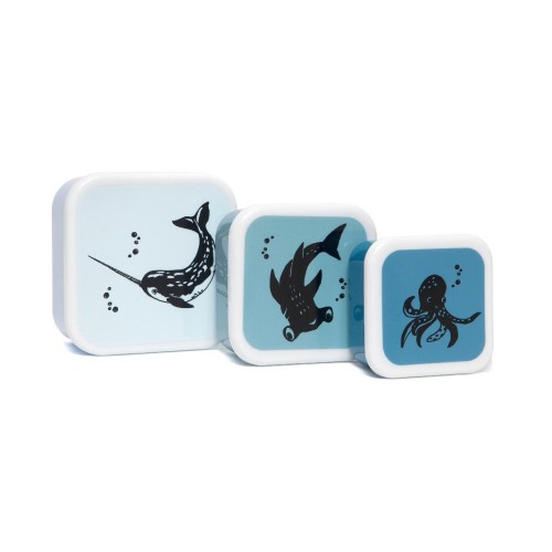 Petit Monkey Lunch Box Σετ Sea Animals 3τμχ.