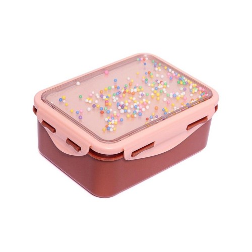 Petit Monkey Lunch Box Δοχείο Φαγητού Wild Lilac + Soft Coral