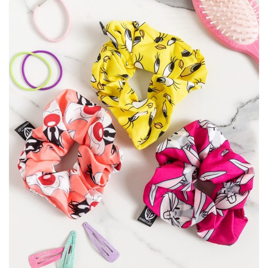 Mad Beauty Looney Tunes Hair Scrunchies Trio  99240