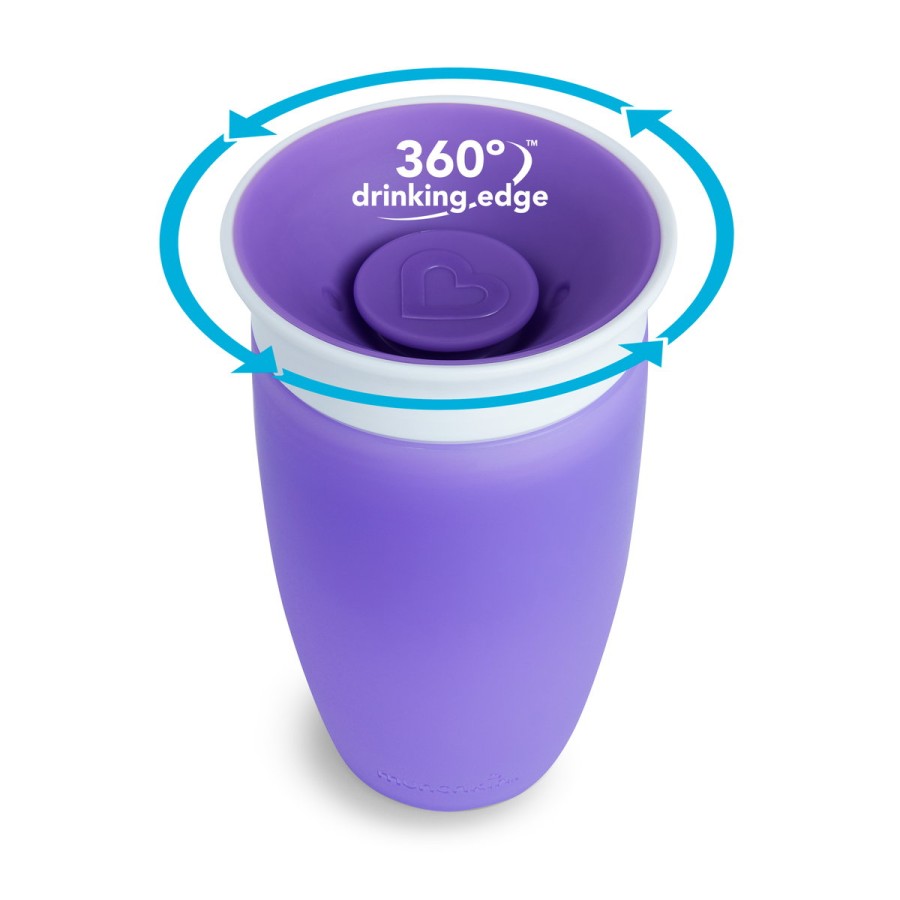 Munchkin Παιδικό Κύπελλο Miracle 360 Trainer Cup PURPLE 12m+, 296ml