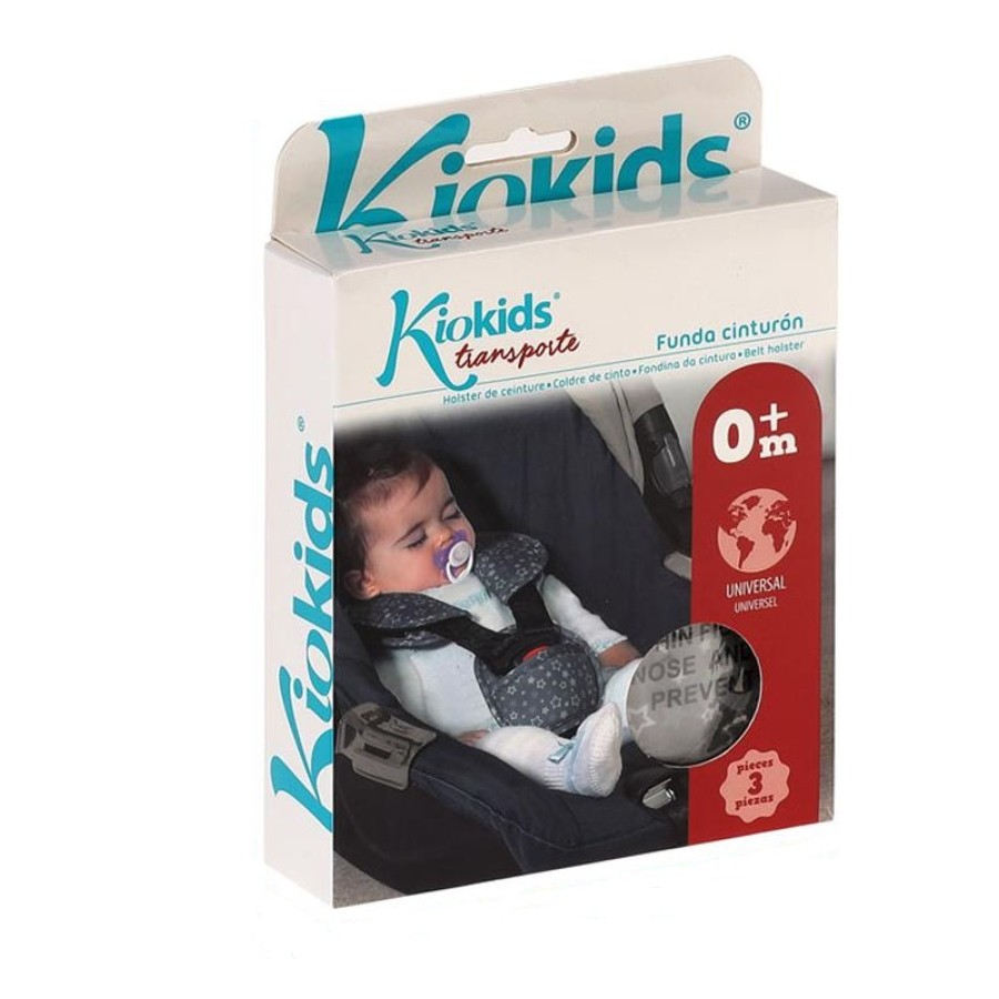 Kiokids Προστατευτικά Ζώνης Καθίσματος Αυτοκινήτου Γκρι 3τεμ.