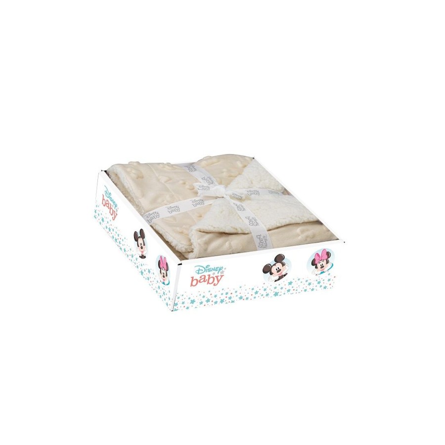 Interbaby Disney Κουβέρτα Αγκαλιάς 80x110εκ. Coral Fleece Μπεζ