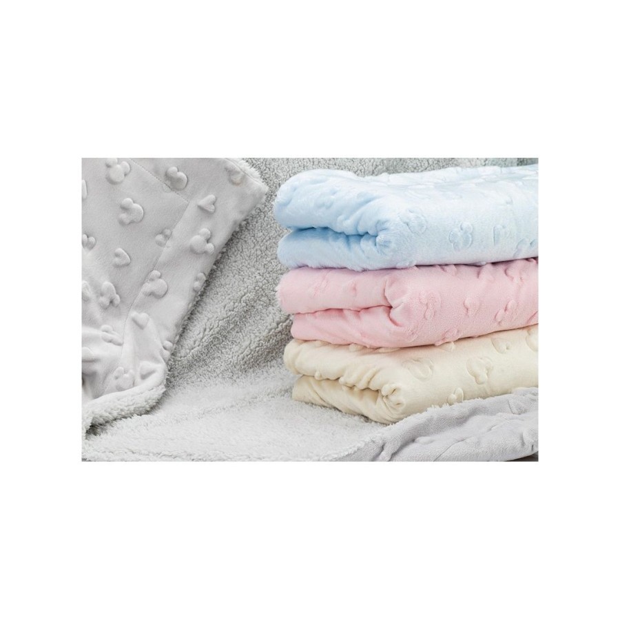 Interbaby Disney Κουβέρτα Αγκαλιάς 80x110εκ. Coral Fleece Μπεζ