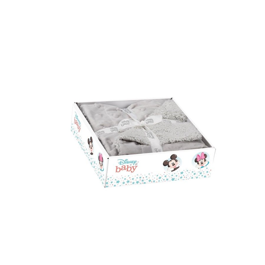 Interbaby Disney Κουβέρτα Αγκαλιάς 80x110εκ. Coral Fleece Γκρι