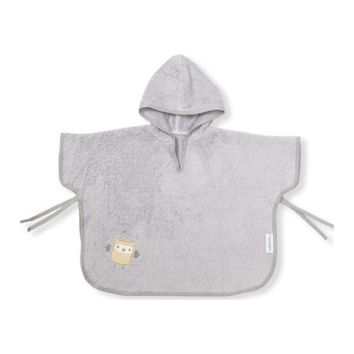 Funna Baby Βρεφικό Μπουρνούζι Poncho Owtlet Γκρι 40x60εκ.