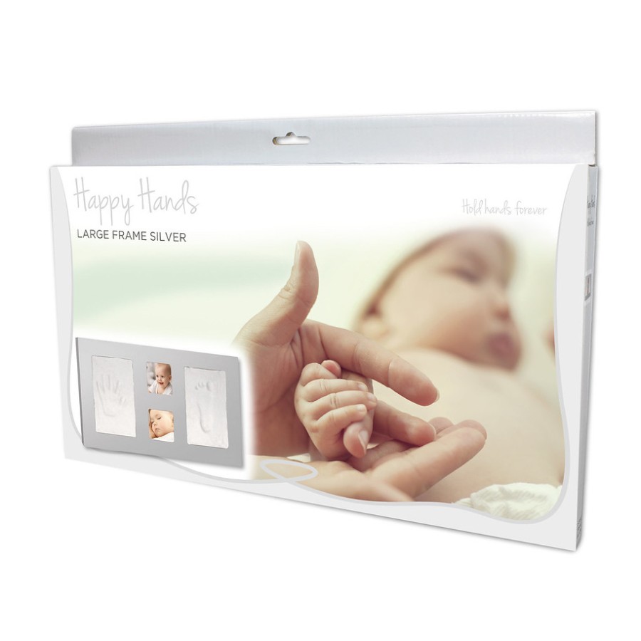 Dooky Διπλή Κορνίζα με Διπλό Αποτύπωμα 3D Silver 43x23,5εκ.