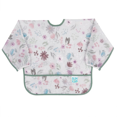 Bumkins Αδιάβροχη σαλιάρα με μανίκι SLEEVED BIB FLORAL 331429