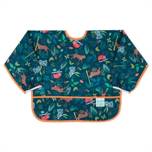 Bumkins Αδιάβροχη σαλιάρα με μανίκι SLEEVED BIB JUNGLE 331428