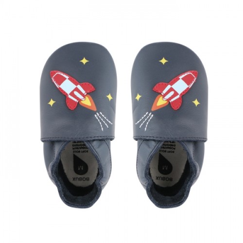 Bobux Βρεφικά Παπούτσια Soft Sole Rocket Navy