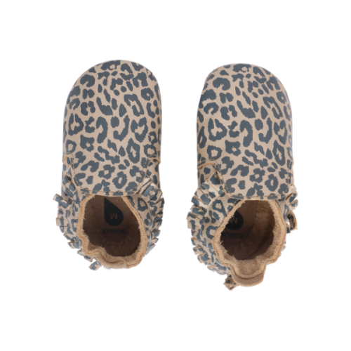 Bobux Βρεφικά Παπούτσια Soft Sole Leopard Print Gold