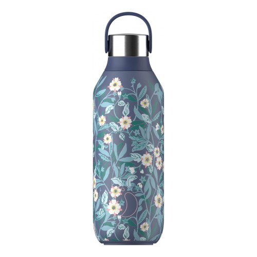 Chilly's Ανοξείδωτo Μπουκάλι Θερμός S2 Liberty 500ml Brighton Blossom Whale Blue