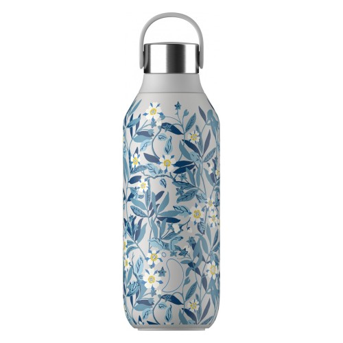 Chilly's Ανοξείδωτo Μπουκάλι Θερμός S2 Liberty 500ml Brighton Blossom Granite Grey