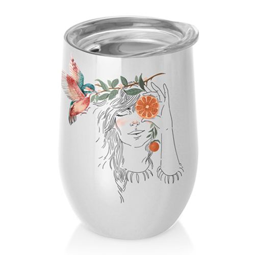 Chic Mic Ανοξείδωτη Κούπα Θερμός Bioloco Office Girl With Oranges 420ml