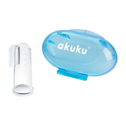 Akuku Mini Οδοντόβουρτσα για Ούλα με θήκη blue
