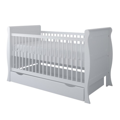 Babycute Μετατρεπόμενη Κούνια 140×70εκ. με Συρτάρι Elegant White