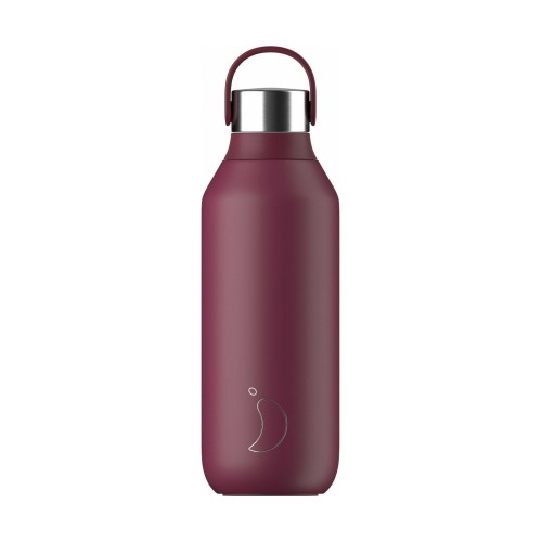 Chilly's Ανοξείδωτο Μπουκάλι Θερμός Series 2 500ml Plum Red