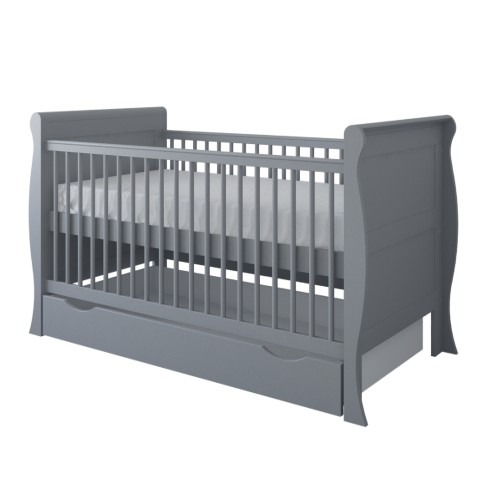 Babycute Μετατρεπόμενη Κούνια 140×70εκ. με Συρτάρι Elegant Grey