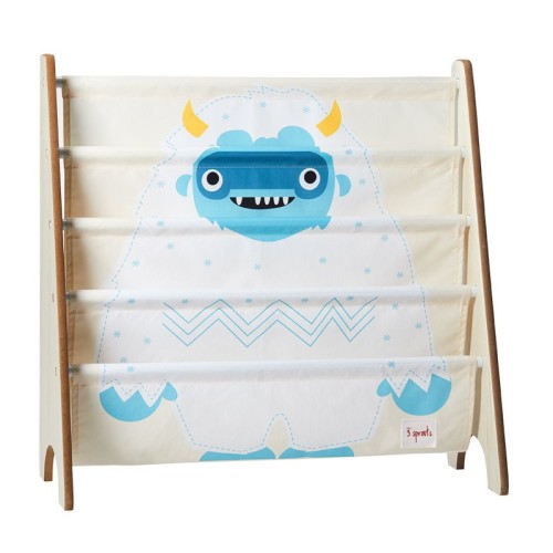 3 sprouts Book Rack - παιδικός οργανωτής βιβλίων Yeti 0317-IRKYET