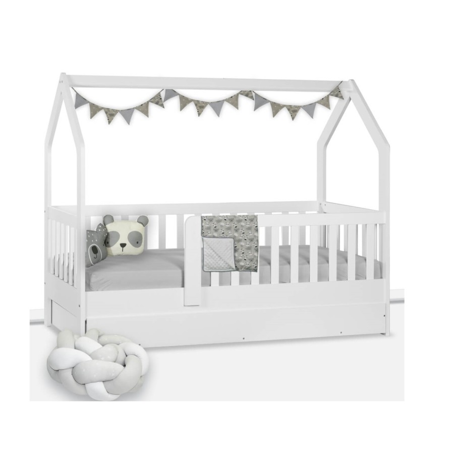 Bebe Stars Παιδικό Κρεβάτι Τύπου Montessori – Sleep with me Montessori   428-02 (196cm x Π: 98cm x Υ: 159cm)