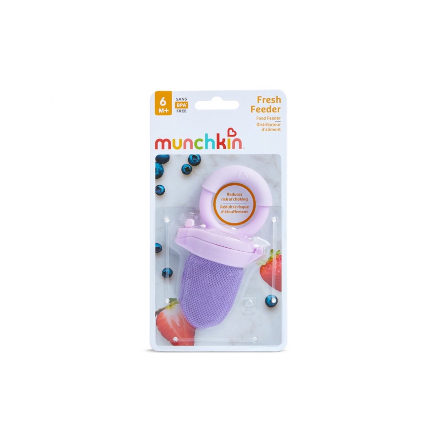 Munchkin Βρεφικό Δίχτυ Δοκιμής Φαγητού μωβ 6m+