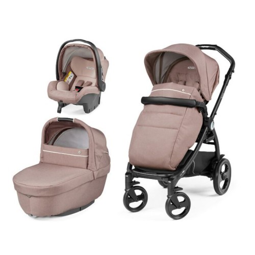 Peg Perego Πολυκαρότσι Book Smart Modular 3 in 1 Rosette με Κάθισμα Αυτοκινήτου PrimoviaggioSL