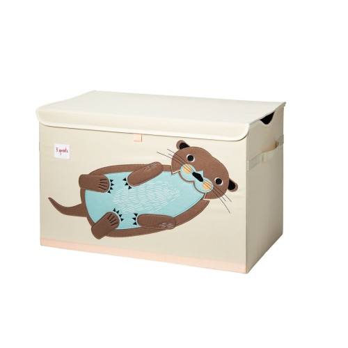 3 sprouts καλάθι για παιχνίδια με καπάκι Otter TOY CHEST