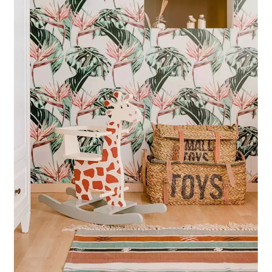 ChildHome Ψάθινα Καλάθια Αποθήκευσης (Σετ 2τμχ) Toys + Small Toys 72379 