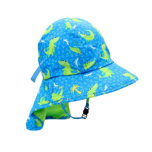 Zoocchini Αντιηλιακό Βρεφικό Καπέλο Cape Sunhat UPF50 Alligator